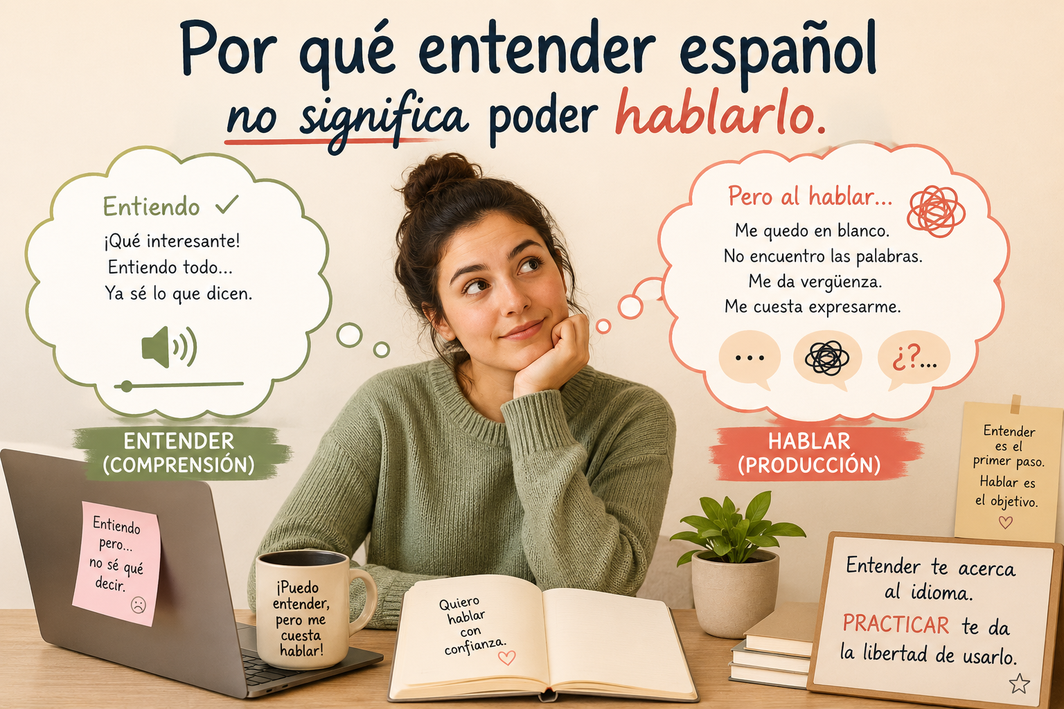 ¿Por qué entiendo español, pero no lo hablo?