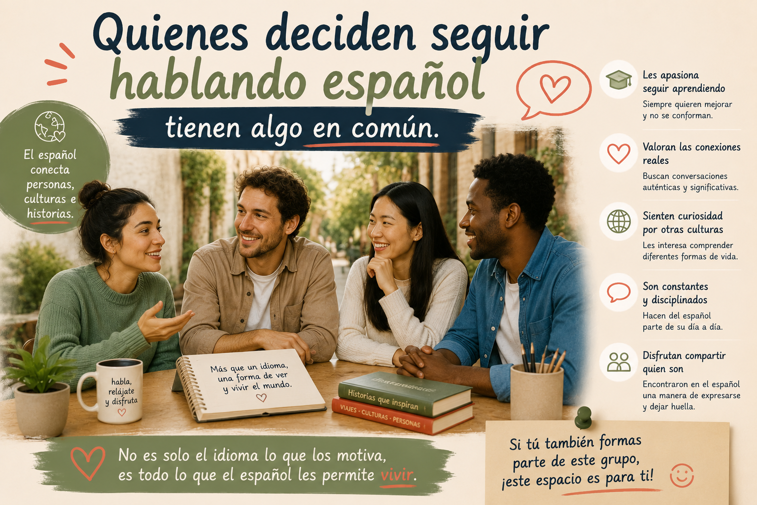 Quienes deciden seguir hablando español tienen algo en común